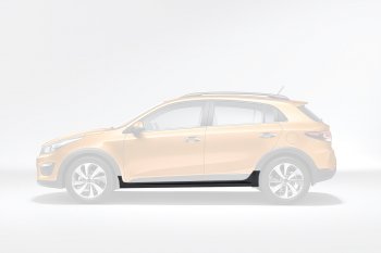 15 649 р. Пластиковый левый порог Оригинал KIA Rio X-line (2017-2021)  с доставкой в г. Тамбов. Увеличить фотографию 1