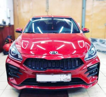 17 999 р. Передний бампер Kudos Original  KIA Rio  4 FB (2016-2020) дорестайлинг седан (Под прямоугольные ДХО с ПТФ, Неокрашенный)  с доставкой в г. Тамбов. Увеличить фотографию 6