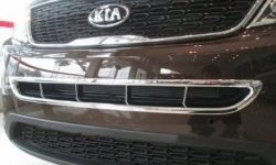 8 849 р. Накладка на передний воздуховод СТ KIA Sorento XM рестайлинг (2012-2015) (Неокрашенная)  с доставкой в г. Тамбов. Увеличить фотографию 1