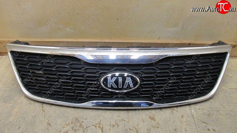 5 099 р. Решетка радиатора SPARD (хром) KIA Sorento XM рестайлинг (2012-2015) (Неокрашенная)  с доставкой в г. Тамбов