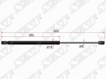 639 р. Упор крышки багажника SAT (газовый) KIA Sorento XM рестайлинг (2012-2015)  с доставкой в г. Тамбов. Увеличить фотографию 1