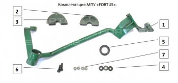 34 749 р. Замок рулевого вала FORTUS (бесштыревой) KIA Sorento MQ4 (2020-2022) (Вал d 17)  с доставкой в г. Тамбов. Увеличить фотографию 2