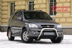 16 694 р. Защита переднего бампера Souz-96 (d76) KIA Sorento BL дорестайлинг (2002-2006)  с доставкой в г. Тамбов. Увеличить фотографию 1