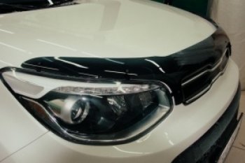 Дефлектор капота SIM KIA Soul PS дорестайлинг (2014-2016)