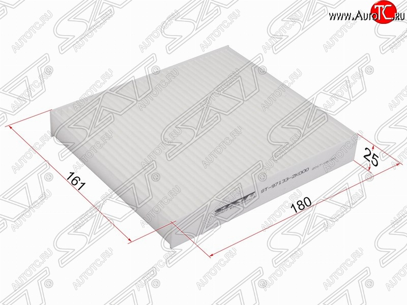 190 р. Фильтр салонный SAT (180х161х25 mm)  KIA Soul  AM (2008-2014) дорестайлинг, рестайлинг  с доставкой в г. Тамбов