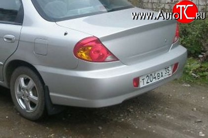 3 499 р. Задний бампер Стандартный KIA Spectra (2000-2009) (Неокрашенный)  с доставкой в г. Тамбов