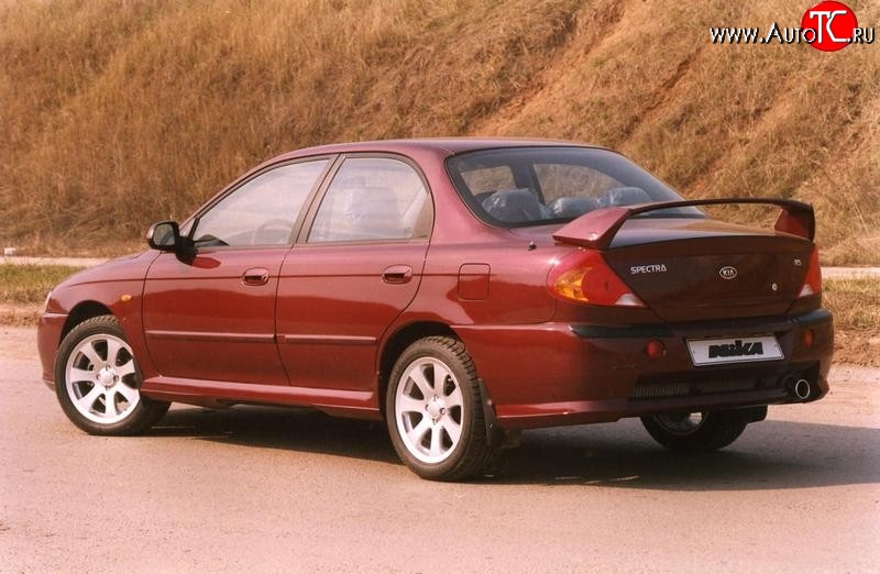 7 699 р. Спойлер Nika-Скоба KIA Spectra (2000-2009) (Неокрашенный)  с доставкой в г. Тамбов