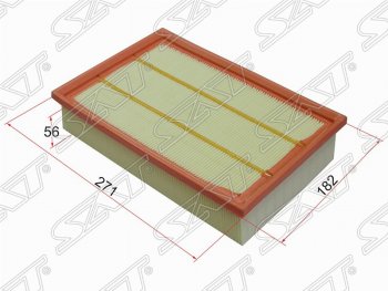 Фильтр воздушный двигателя SAT (271х182х56 mm) Land Rover (Ленд) Freelander (Фриландер)  L359 (2006-2012) L359 дорестайлинг, 1-ый рестайлинг