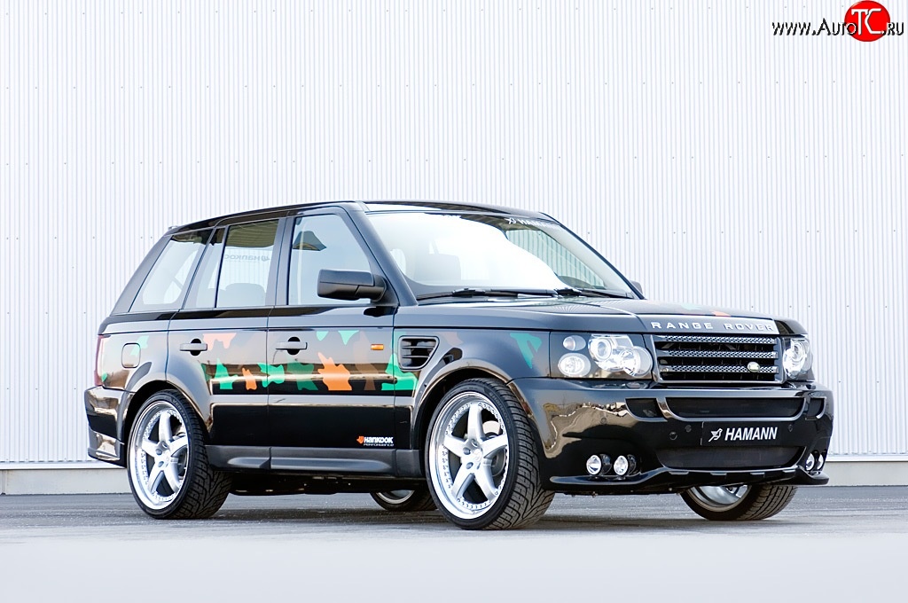 5 199 р. Пороги накладки HAMANN CONQUEROR I Land Rover Range Rover Sport 1 L320 дорестайлинг (2005-2009) (Неокрашенные)  с доставкой в г. Тамбов