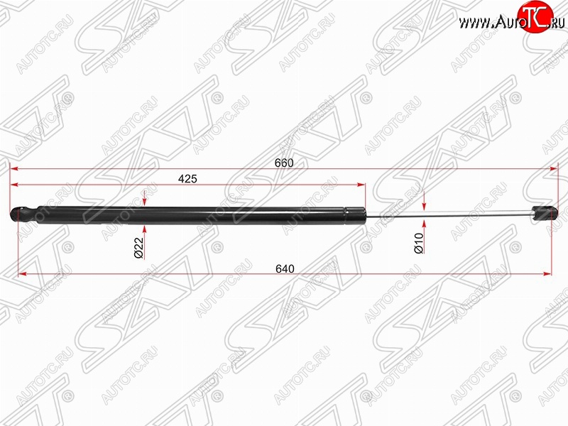 1 019 р. Упор крышки багажника SAT Land Rover Range Rover Sport 1 L320 дорестайлинг (2005-2009)  с доставкой в г. Тамбов