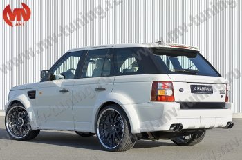 23 899 р. Пороги накладки HAMMAN Land Rover Range Rover Sport 1 L320 дорестайлинг (2005-2009) (Неокрашенные)  с доставкой в г. Тамбов. Увеличить фотографию 2