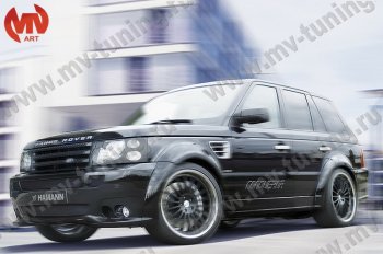 23 899 р. Пороги накладки HAMMAN Land Rover Range Rover Sport 1 L320 дорестайлинг (2005-2009) (Неокрашенные)  с доставкой в г. Тамбов. Увеличить фотографию 3