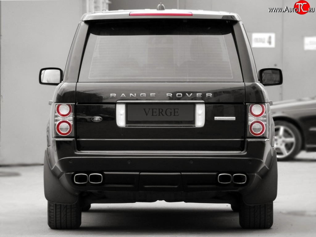 24 199 р. Накладка Verge на задний бампер Land Rover Range Rover 3 L322 дорестайлинг (2002-2006) (Неокрашенная)  с доставкой в г. Тамбов