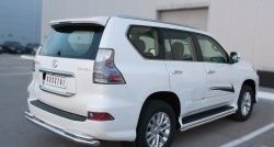 18 999 р. Защита заднего бампера (Ø63 и 42 мм, с углами, нержавейка) SLITKOFF  Lexus GX460  J150 (2013-2022) 1-ый рестайлинг, 2-ой рестайлинг  с доставкой в г. Тамбов. Увеличить фотографию 2