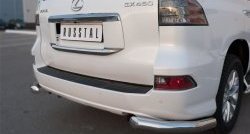 22 449 р. Защита заднего бампера (Ø76 мм уголки, нержавейка) SLITKOFF Lexus GX460 J150 1-ый рестайлинг (2013-2019)  с доставкой в г. Тамбов. Увеличить фотографию 2