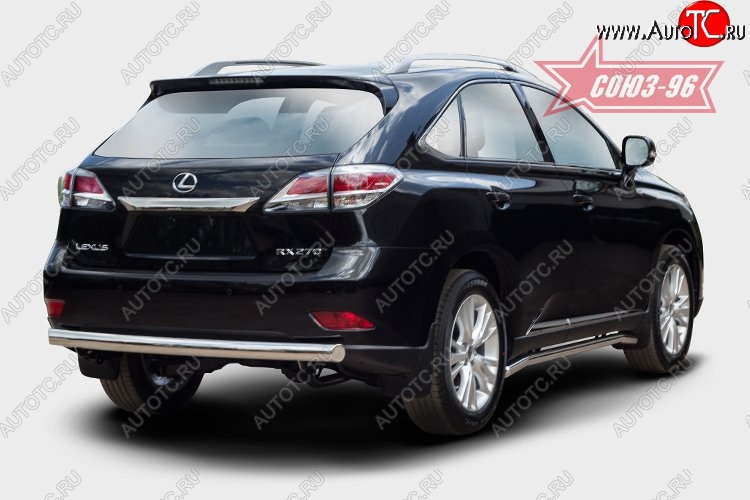 15 704 р. Овальная защита заднего бампера (d75х42) Souz-96 Lexus RX 270 AL20 дорестайлинг (2015-2019)  с доставкой в г. Тамбов