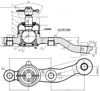 1 339 р. Шаровая опора передняя правая SAT  Lexus GS300  S160 (1997-2001), Toyota Aristo  S160 (1997-2001)  с доставкой в г. Тамбов. Увеличить фотографию 1