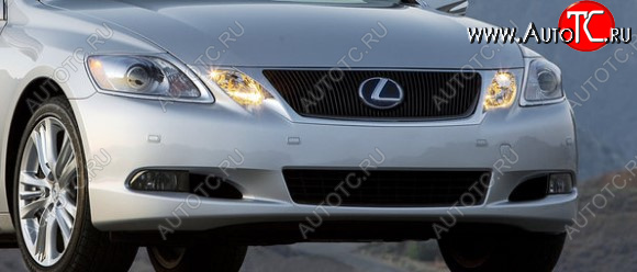 13 899 р. Передний бампер Polcar (с отверстиями под парктроник) Lexus GS300 S190 рестайлинг (2007-2012) (Неокрашенный)  с доставкой в г. Тамбов