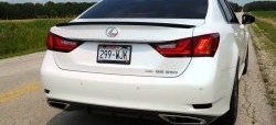 3 399 р. Лип спойлер F-Sport  Lexus GS250  L10 (2011-2016) (Неокрашенный)  с доставкой в г. Тамбов. Увеличить фотографию 7