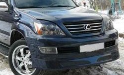 1 499 р. Реснички на фары CT Lexus GX460 J150 дорестайлинг (2009-2013) (Неокрашенные)  с доставкой в г. Тамбов. Увеличить фотографию 2