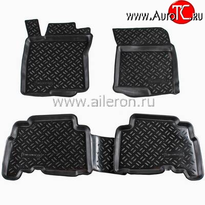 1 789 р. Коврики в салон Aileron 4 шт. (полиуретан)  Lexus GX460  J150 (2009-2013), Toyota Land Cruiser Prado  J150 (2009-2013)  с доставкой в г. Тамбов