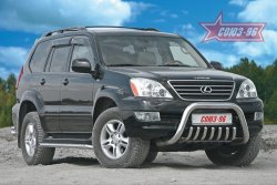 41 354 р. Защита переднего бампера Souz-96 (d76)  Lexus GX470  J120 (2002-2007) дорестайлинг  с доставкой в г. Тамбов. Увеличить фотографию 1