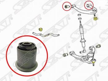 Сайлентблок верхнего рычага SAT Lexus GX470 J120 дорестайлинг (2002-2007)