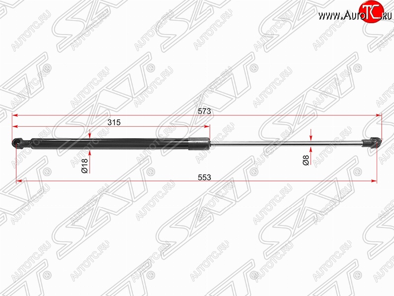 959 р. Упор капота SAT (газовый) Lexus IS250 XE30 седан дорестайлинг (2013-2016)  с доставкой в г. Тамбов