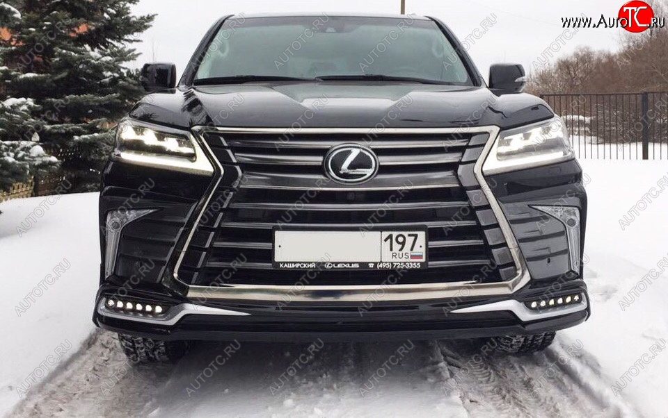 15 199 р. Дневные ходовые огни в накладку бампера Автократ Автократ  Lexus LX570  J200 (2015-2022) 2-ой рестайлинг  с доставкой в г. Тамбов