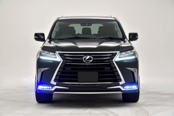 15 199 р. Дневные ходовые огни в накладку бампера Автократ Автократ  Lexus LX570  J200 (2015-2022) 2-ой рестайлинг  с доставкой в г. Тамбов. Увеличить фотографию 2