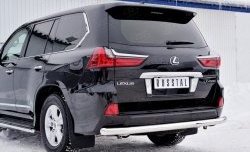 15 649 р. Защита заднего бампера (Ø76 мм, нержавейка) Russtal Lexus LX450d J200 2-ой рестайлинг (2015-2022)  с доставкой в г. Тамбов. Увеличить фотографию 4