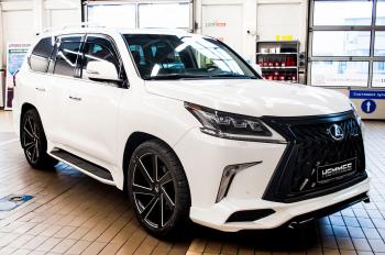 45 999 р. Юбка переднего бампера HEMMES Lexus LX570 J200 2-ой рестайлинг (2015-2022) (Неокрашенная)  с доставкой в г. Тамбов. Увеличить фотографию 15