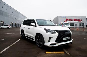 45 999 р. Юбка переднего бампера HEMMES Lexus LX570 J200 2-ой рестайлинг (2015-2022) (Неокрашенная)  с доставкой в г. Тамбов. Увеличить фотографию 2