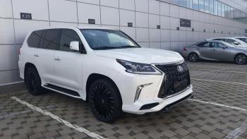 45 999 р. Юбка переднего бампера HEMMES Lexus LX450d J200 2-ой рестайлинг (2015-2022) (Неокрашенная)  с доставкой в г. Тамбов. Увеличить фотографию 5