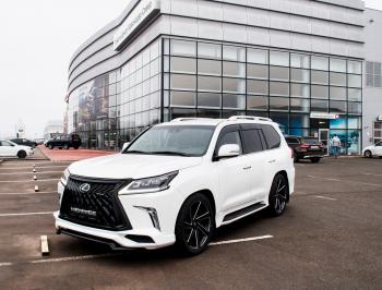 45 999 р. Юбка переднего бампера HEMMES Lexus LX570 J200 2-ой рестайлинг (2015-2022) (Неокрашенная)  с доставкой в г. Тамбов. Увеличить фотографию 7