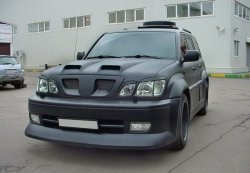 4 149 р. Реснички на фары CUSTOM  Lexus LX470  J100 (1998-2002) дорестайлинг (Неокрашенные)  с доставкой в г. Тамбов. Увеличить фотографию 1