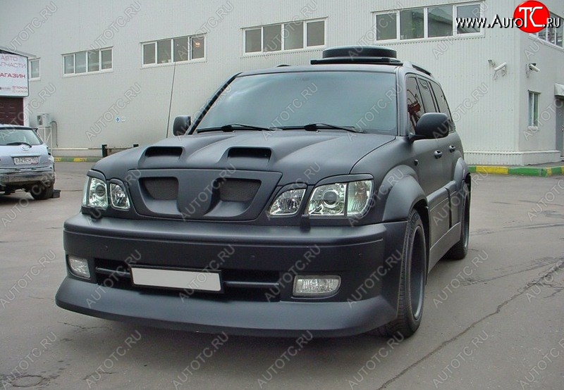 4 149 р. Реснички на фары CUSTOM  Lexus LX470  J100 (1998-2002) дорестайлинг (Неокрашенные)  с доставкой в г. Тамбов