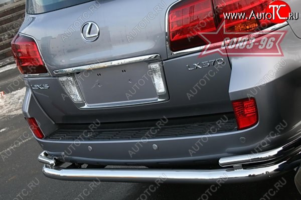 25 667 р. Защита заднего бампера d76х42 двойная Sport Package Souz-96 Lexus LX570 J200 дорестайлинг (2007-2012)  с доставкой в г. Тамбов