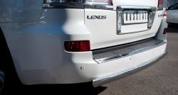 14 999 р. Защита заднего бампера (Ø75х42 мм, нержавейка) Russtal Lexus LX570 J200 дорестайлинг (2007-2012)  с доставкой в г. Тамбов. Увеличить фотографию 2