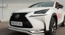 16 999 р. Защита переднего бампера (Ø63 мм волна, нержавейка, F-SPORT) Russtal Lexus NX200T Z10 (2014-2017)  с доставкой в г. Тамбов. Увеличить фотографию 2