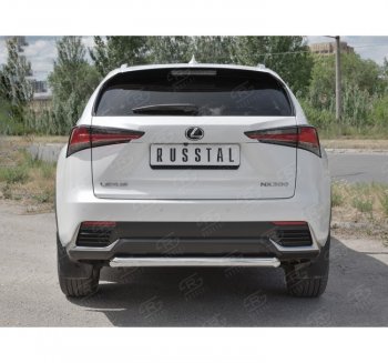 8 999 р. Защита заднего бампера (Ø63 мм, нержавейка) Russtal  Lexus NX300h  Z10 (2014-2017) дорестайлинг  с доставкой в г. Тамбов. Увеличить фотографию 4