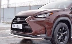 20 749 р. Защита переднего бампера (Ø63 мм, нержавейка) SLITKOFF  Lexus NX200  Z10 (2014-2017) дорестайлинг  с доставкой в г. Тамбов. Увеличить фотографию 4