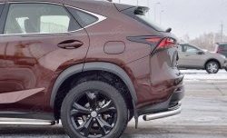 17 799 р. Защита заднего бампера (Ø63 мм уголки, нержавейка) Russtal Lexus NX200 Z10 дорестайлинг (2014-2017)  с доставкой в г. Тамбов. Увеличить фотографию 3