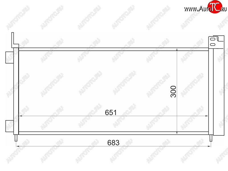 8 699 р. Радиатор кондиционера SAT  Lexus NX200  Z10 - NX300h  Z10  с доставкой в г. Тамбов