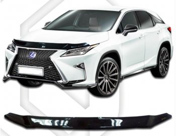 Дефлектор капота CA-Plastiс Lexus RX 200T AL20 дорестайлинг (2015-2017)