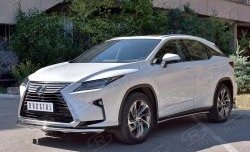 13 999 р. Защита переднего бампера (Ø42 мм, нержавейка) Russtal Lexus RX 200T AL20 дорестайлинг (2015-2017)  с доставкой в г. Тамбов. Увеличить фотографию 2