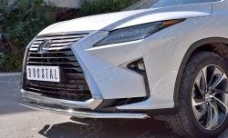 13 999 р. Защита переднего бампера (Ø42 мм, нержавейка) Russtal Lexus RX 200T AL20 дорестайлинг (2015-2017)  с доставкой в г. Тамбов. Увеличить фотографию 4