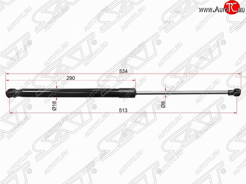 719 р. Левый упор капота SAT (газовый)  Lexus RX350  AL10 - RX450H  AL10  с доставкой в г. Тамбов