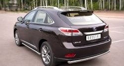 13 499 р. Одинарная защита заднего бампера из трубы диаметром 63 мм SLITKOFF  Lexus RX270  AL10 - RX450H  AL10  с доставкой в г. Тамбов. Увеличить фотографию 4