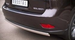 16 849 р. Защита заднего бампера (Ø75x42 мм, нержавейка) Russtal Lexus RX350 AL10 дорестайлинг (2008-2012)  с доставкой в г. Тамбов. Увеличить фотографию 3